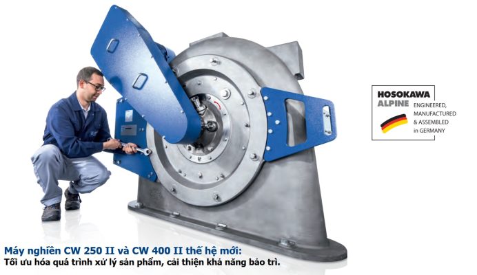 Máy Nghiền đinh Chốt Pin Mill Hosokawa Alpine Contraplex Cw250 Và Cw400